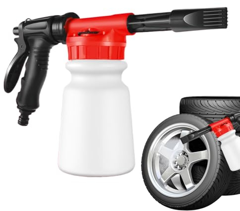 Schaumkanone - 1 l Seife für Autowäsche für Gartenschlauch | Druckreinigung für Fototapeten, Außeneinsatz für Haushalte, Wartung