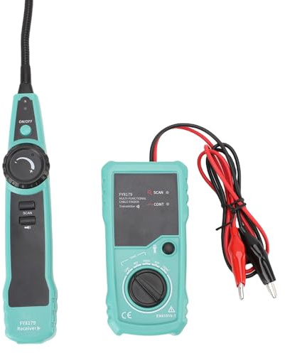 Kabelsökare för underjordisk kabel, 7 fot maxdjup för kabeltestare, trådspårare, 9843 fot, detekteringslängd för elektriska kretsar, rörledningar, hundstängsel, nedgrävda kablar
