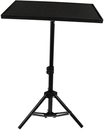 BESPORTBLE Treppiede Per Proiettore Vassoio Per Asta Microfono Leggio Pieghevole Ripiano Portaoggetti Regolabile Supporto Per Laptop e Proiettore