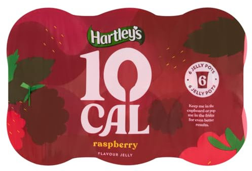 Hartleys 10 Cal Raspberry Flavour Jelly 6x175g 1050g