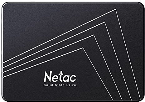 Netac SSD 240GB, SSD Festplatte Intern Sata 3.0 2,5 Zoll für Laptop, PC, Desktop, (N530S, Schwarz, 3D Nand)