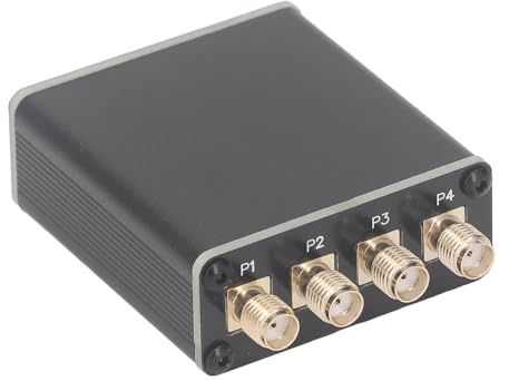 Jectse Distributore di Isolamento RF, Divisore di Segnale Attivo per SDR GPSDO, 100 KHz a 150 MHz con Materiale in Lega, per Antenne Radio, Sorgenti di Clock