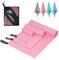 Jokisa Juego de 3 Toallas de Microfibra (200 x 100 cm, Toalla Grande de 140 x 70 cm, Toalla Deportiva Mediana + Toalla pequeña de 80 x 40 cm), Toalla de Viaje Ligera, de Secado rápido (Rosa)