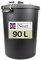 NeatPlastics Dustbin 90 L, Large Dustbin for Garden with Heavy-Duty Weather Resistant and Food Grade Material, Trash Can Garbage Bin With 2 Clip Locking Lid for Indoor & Outdoor Waste, Pack of 1