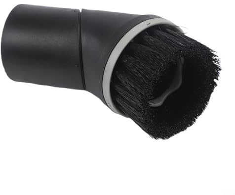 Spazzola per Miele C1 C2 C3 Compact e Serie Classic, attacco da 35 mm, spazzola per mobili con setole in nylon, girevole per tappezzeria e superfici delicate, colore nero