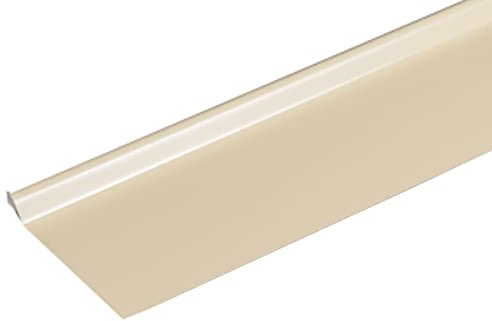 Bande de rive astragale ALUMINIUM SABLE - 2M - Dimension du profilé 166 mm