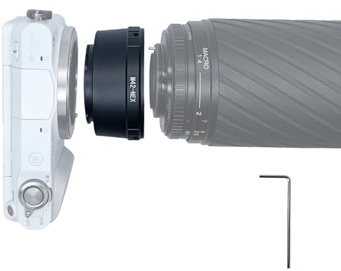 M42-NEX objektivadapter adapterring,M42 (42 mm objektiv) objektiv kompatibel med E-Mount kamera,NEX-3,NEX-C3,NEX-F3, NEX-3N, NEX-5, NEX-5N,a3000, a3500, a500, a6500, a7, a7R; M42-nex lens adapter