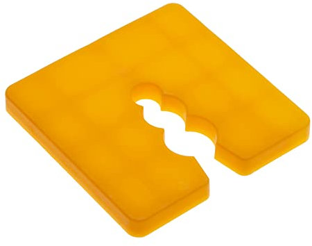 Abstandspackung flache Unterlegscheiben für DIY - Packer Abstandskeil für Möbel, Nivellierung, Abstand Fliesen, Tür, Fenster, Installation - (Packung mit 50) Kunststoffrahmen farbcodiert 50x50x2mm