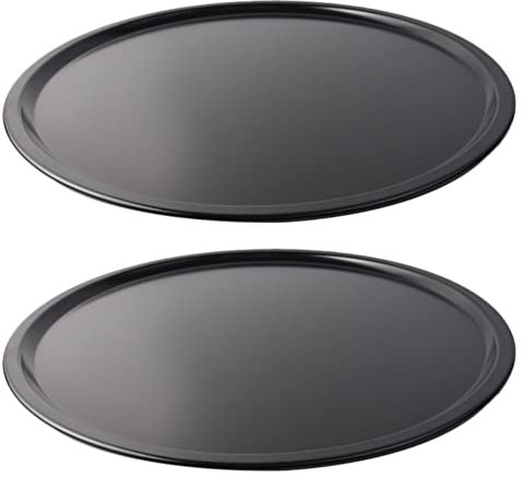 iplusmile Home Non-Stick Pizza Pan Metal Oven Baking Tray Round Multipurpose Easy to Use