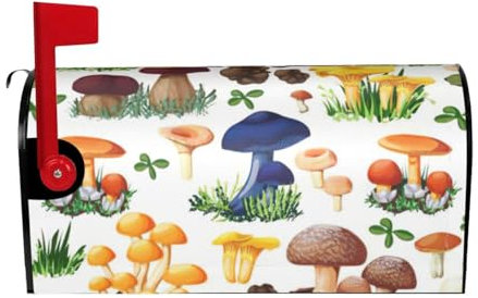 Cubierta magnética para buzón de pintura japonesa para decoración de jardín, con apertura curva y decoración magnética para exteriores