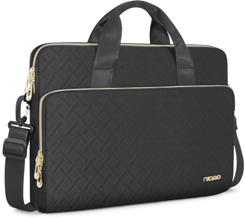 NIDOO 17,3 Pouces Sacoche Ordinateur Portable Sac à Bandoulière Sac a Main PC Mallette de Protection pour 17.3 IdeaPad 3 Gen 7/ Legion 5 5i/ ThinkPad P17/ ENVY Laptop 17/ ZenBook Pro 17/ LG gram 17
