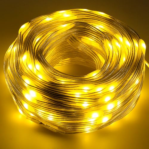 Aurevita Guirnalda de Luces Inteligente de 20 m con 200 LED, Luz Cálida, Cadena de Luces Impermeable para Árbol de Navidad, Fiestas, Jardín, Halloween, Dormitorio y Decoración Navideña
