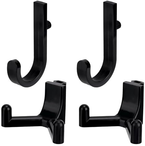 4pcs Storage Shed Hooks, Plastic J and Y Shape Tool Hooks Essential Storage Shed Shelves Garage Accessories Compatible with Suncast & Craftsman & Lifetime