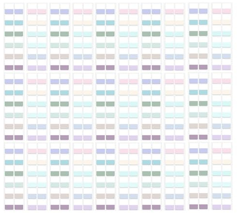 DIYEAH Onglets Adhésifs pour Livres 480 Pcs – Marque-pages Colorés Inscriptibles en Papier Écologique – Index de Page pour Cahiers, Dossiers et Organisation Scolaire, Utilisation