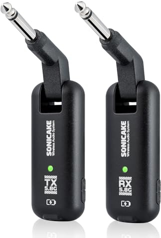 SONICAKE 5,8GHz Sistema inalámbrico para guitarra, transmisor y receptor