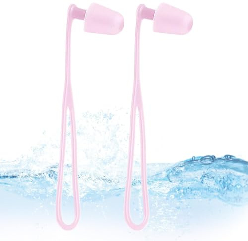Tappi per le orecchie da nuoto, 2 pezzi, in silicone, protezione 'udito, per dormire, impermeabili, da nuoto, per adulti, donne, uomini, nuotatori, all'aperto, per dormire, surf
