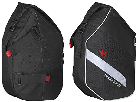 ViaTerra Royal Enfield Himalaya 411-tillbehör (modell 2021-) |100% vattentät främre ram motorcykelväskor (set med 2) I lämplig för turer och terrängturer