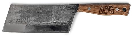 Petromax Hackmesser, grau/braun, Klinge 17 cm