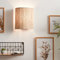 Lightbox Spot mural style nature - 26 x 23 cm - spot mural décoratif avec abat-jour en jonc de mer - dimmable uniquement avec variateur externe - pour le salon - E27, max. 52W - en métal/jonc de mer