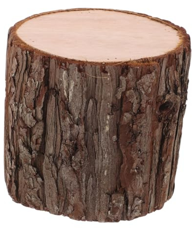 Alipis Centro De Mesa De Madera Decoración De Pilares Votivo para Mesa Tronco Redondo Base Rústica