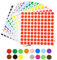 1600 Stück Klebepunkte,10mm Klebepunkte Bunt Bunte Klebepunkte Punkte Aufkleber,Markierungspunkte Aufkleber Punkte Farbig,Aufkleber Rund für Büro Schule Kalender Karten Aufkleber(16 Farben)
