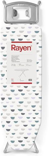 Planche à repasser - Envoi 24h - Hauteur réglable | Repose-plaques | Housse résistante et planche légère | Dimensions : (standard : 120 x 38 cm ; Premium : 120,5 x 41 cm) | Pieds antidérapants