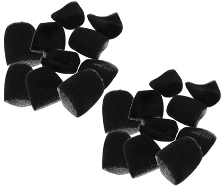 SUPVOX 24 Fundas de Esponja Antiviento para Micrófono de Estudio, Filtro Antipop Compatible, Protección contra Polvo y Saliva, Adecuado para Grabación Vocal, Karaoke y