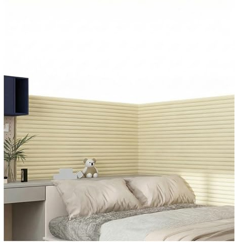 Apk i bc Wall Anti-Collision Pad, Easy to Clean, Suitable for Bedrooms Living Rooms and Kindergartens(Beige,200 * 20 * 1.3cm)