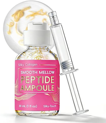 Silk Peptide Intensive Lifting Ampoule, Deep Collagen Silk Peptides Serum for Face, Anti Aging Serum for Women, Smooth Fine Lines, Skin Tightening & Firming, Even Skin Tone, 30ml