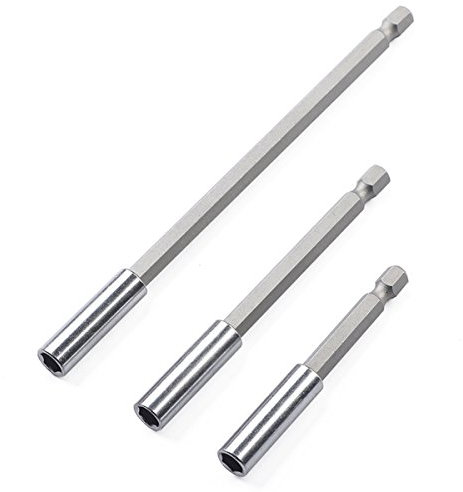 3 Pièces Rallonge De Foret Rallonge De Perceuse Rallonge De Forage Rallonge De Bits Tonnelles Magnétique