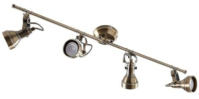 Lindby Ceiling Light Perseas dimmable (Antique, Vintage) in Bronze Made of Metal for e.g. Living Room & Dining (4 Light Sources GU10) from Ceiling lamp