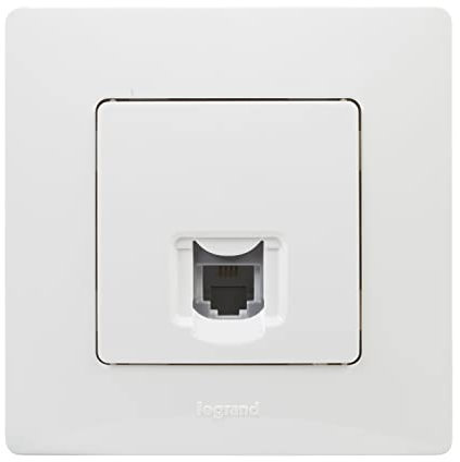 Legrand 396442 Niloé Monoblock-Serie RJ11 Komplett-Mechanismus, weiß