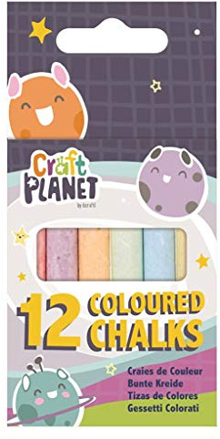Craft Planet docrafts Coloured Chalks - 12 Pcs
