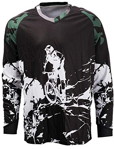 JPOJPO herrcykeltrikå, lång arm, för cykel/motorcykelkörning, andas, storlekar S-4XL XXL CD9502