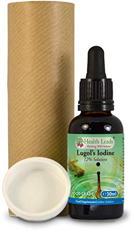 Lugols 12% Iodine Solution, High Strength, True 12% Liquid Formulation, Bulb Pipette for Easy & Accurate Dispensing, Formulated & Made in Wales… (30ml)