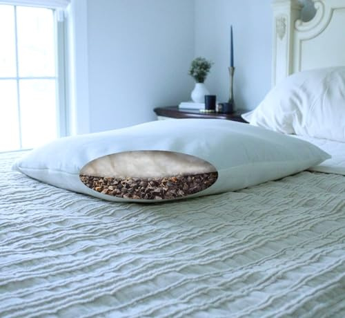 Turmerry Hybrid Pillow : Natural Wool & Buckwheat