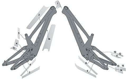 Syncros Genius Carbon Rahmenschutzfolien Set glänzend klar