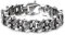 COOLSTEELANDBEYOND Gothic Vintage Anker Marinekette mit Schädeln Edelstahl Armband für Herren Rauhe Oberfläche