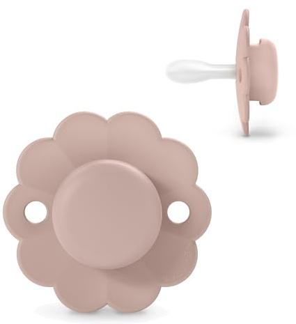 Suavinex, Chupete para Bebés 6/18 Meses, Chupete Redondo con Tetina Fisiológica de Silicona SX Pro, Tetina Simétrica, Plana y Flexible, Respeta el Desarrollo Bucodental, Wonder Mauve