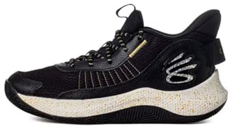 Under Armour Men's Curry 3Z7 Basketball Shoes 3026622 (Black/Metallic Gold - 001, US Footwear Size System, Adult, Men, Numeric, Medium, 10.5)