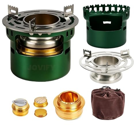 Alcohol Stove Camping Portable Backpacking Lightweight Alcohol Burner Stove with Aluminium Stand for Outdoor Hiking Picnic Emergency Coffee Camping