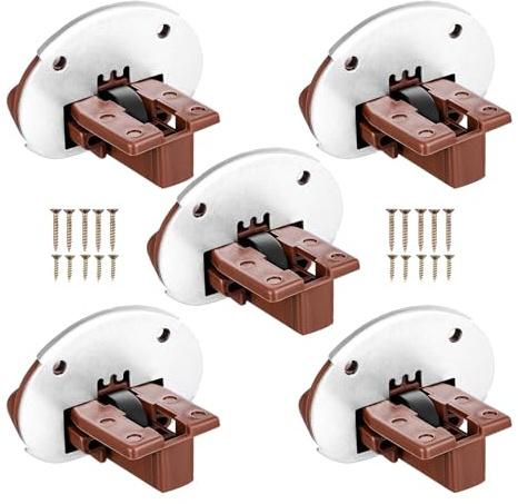 BUGUUYO Kit Guide per Cassetti Montaggio Inferiore in Plastica Set 5 Pezzi per Riparazione e Ricambi Cassettiera Accessori per Mobili Cucina e Camera da Letto Montaggio Semplice e