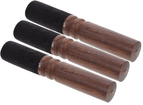 HOUDERCO Mazo de Cuenco Tibetano 3 Piezas de Madera Palillos para Cuencos de Oración y Terapia Sonora, Adecuado de Meditación y Relajación