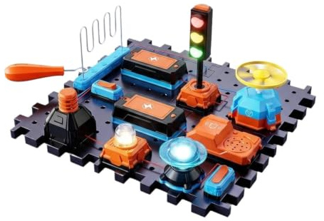 MotiveTech Kit Ciencia para niños, Juguete Educativo con más 100 proyectos, experimentos científicos, Kit eléctricos para niños, B