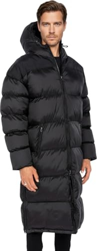 Doudoune extra longue a capuche homme Schott Ref 5-3XL