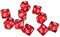 Yourandoll 10 STÜCKE Polyedrische Würfel D10 (0-9) Dice Würfel Spielwürfel for DND RPG Tischspiele (Rote 1)