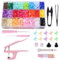 Mardatt 405 Pieces T5 Press Studs with Snap Buttons Pliers Set 24 Colors Round Plastic Buttons for Sewing Clothes Raincoats and Other DIY
