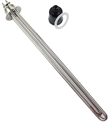 Calentador de inmersión 4,5 KW Elemento calefactor eléctrico SUS304 para calentador de agua (color: solo calentador, potencia: 4,5 KW) (solo calentador 4,5 KW) (solo calentador 4,5 KW)