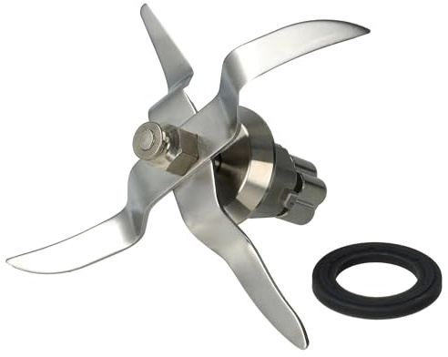 vhbw Couteau de mixeur compatible avec Monsieur Cuisine connect robot culinaire - Avec 4 lames en acier inoxydable, joint d'étanchéité inclus