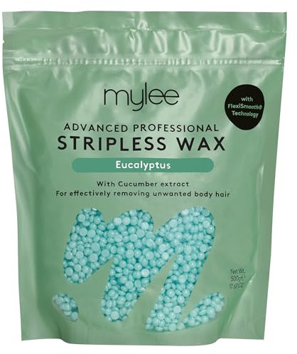 Mylee Advanced Stripless Wax - Hartwachsperlen mit Eukalyptus Duft für Haarentfernung - Gesicht, Körper, Bikini, Intimzone Waxing - Geeignet für Männer und Frauen